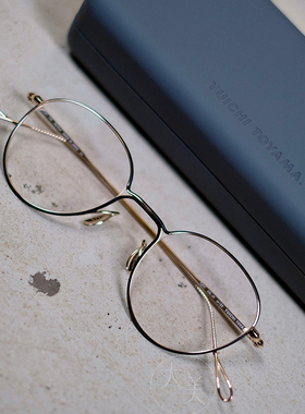 日本手造眼镜YUICHI TOYAMA U-153纯钛圆框文艺时尚框轻质可配片