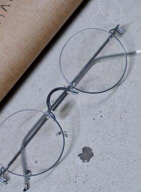 德国眼镜授权markust D2 071锖色纯钛商务个性轻质小圆框近视镜框