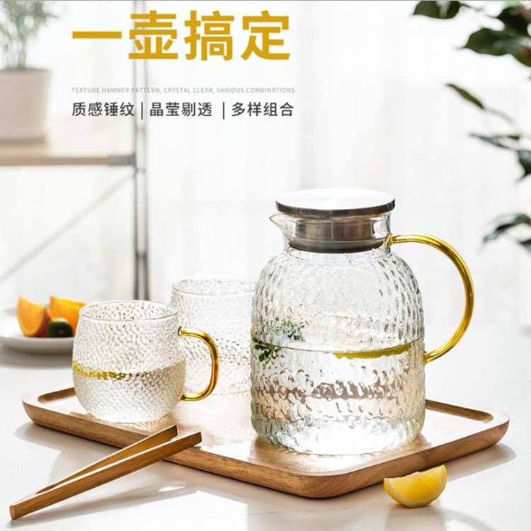 玻璃冷水壶家用耐高温米粒壶泡茶