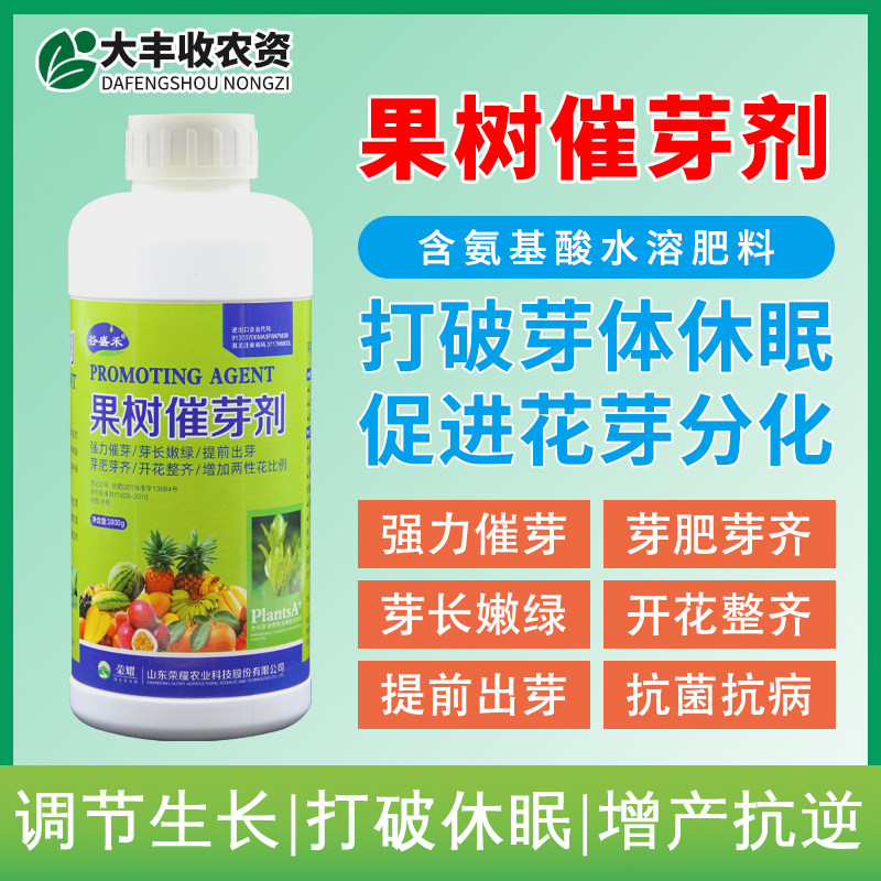 果树催芽剂催芽促芽壮芽多芽抽枝催芽剂柑橘茶叶爆芽叶面肥农用