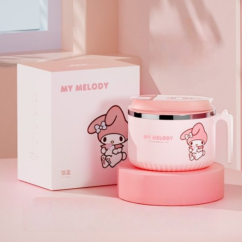 美乐蒂不锈钢泡面碗带盖耐摔