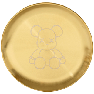 吐骨头盘碟卡通家用创意不锈钢餐桌放菜碟吐骨碟垃圾盘收纳小盘子