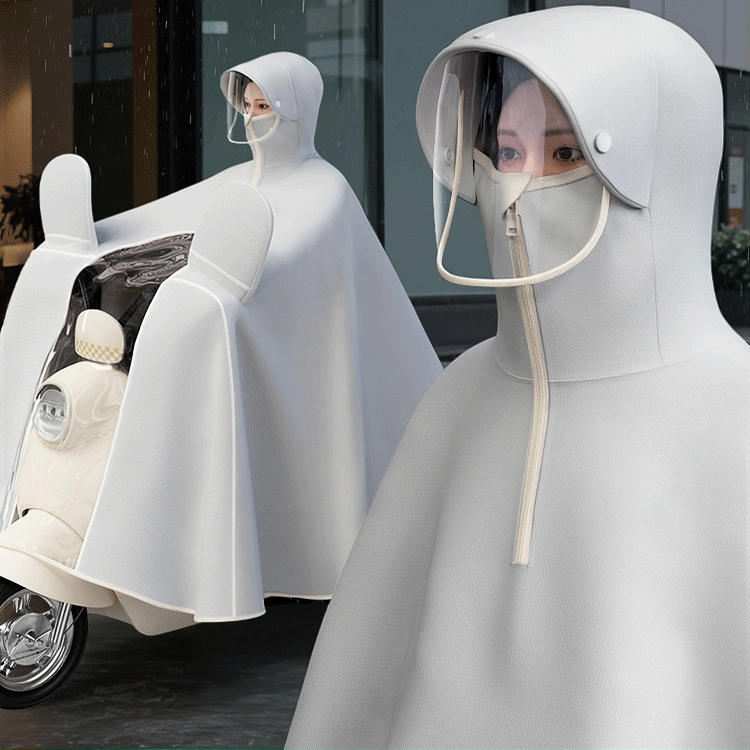 适用九号雨衣电动车全身长款防暴雨加厚电瓶车专用骑行雨披女