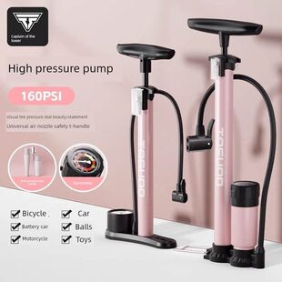 适用捷安特喜德盛自行车打气筒女士家用通用电动车高压篮球充气泵