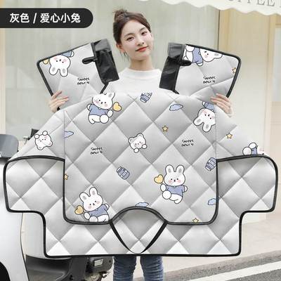 2025新款特厚挡风被电动车冬用男士冬双面防水一体通用加厚特厚