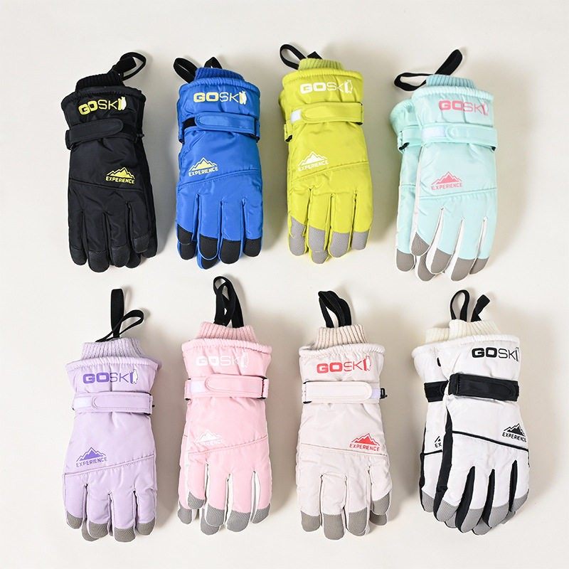 儿童户外滑雪手套冬季骑车保暖加绒加厚冬天玩雪防风防水棉可触屏,户外/登山/野营/旅行用品,滑雪手套,淘宝优惠券,粉丝福利购,淘宝优惠卷