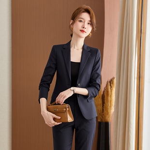 柏易兰高级感职业西装套装女秋冬商务气质经理面试正装西服女工装