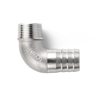 304不锈钢4分外丝宝塔弯头90度直角水管软管快接竹节接头水暖配件