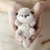 扭扭棒水獭diy材料包儿童手工制作礼物15mm加密毛根毛条玩偶挂饰