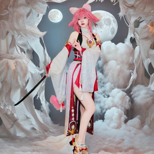 暗纹版八重神子御姐角色漫服套装