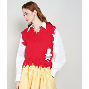 手勾小动物马甲 原创设计 ANGEL CHEN陈安琪