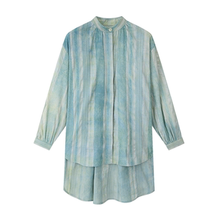 松石条纹衬衫 PS24 CHEN陈安琪 ANGEL