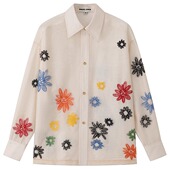 ANGEL 彩花纱刺绣双层衬衫 CHEN陈安琪 SS25