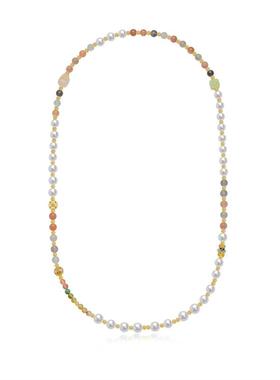 【蜜蜂欢乐社】爱迪生珍珠时尚款白色珍珠毛衣链9-11mmHLS