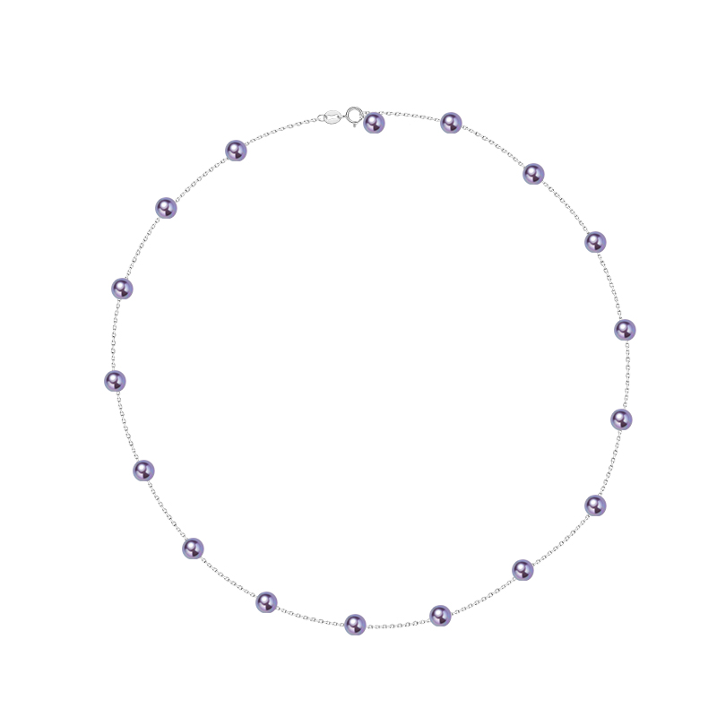 【爱迪生专场】爱迪生珍珠银S925紫色珍珠满天星吊坠5-6mm