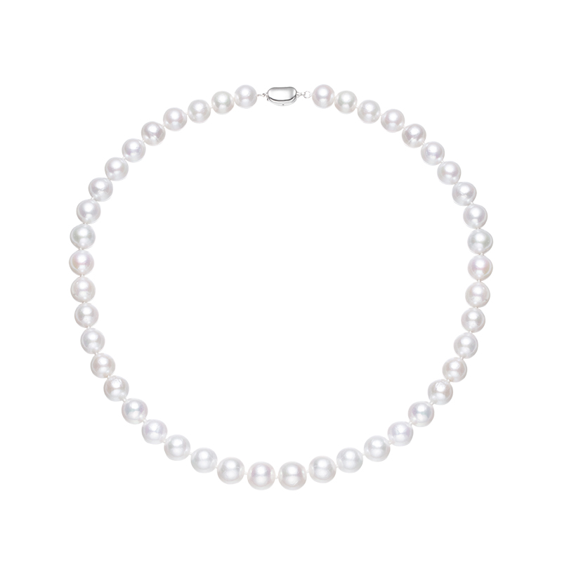 【爱迪生专场】爱迪生珍珠银S925白色珍珠项链9-10mm