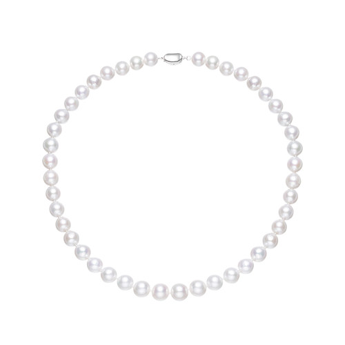 【香菇来了】爱迪生珍珠银S925经典简约白色珍珠项链9-10mm