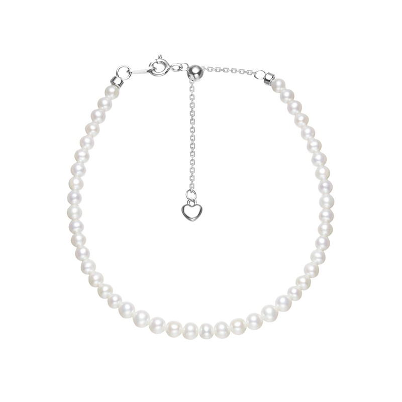 【爱迪生专场】爱迪生珍珠银S925白色珍珠手链4-4.5mm