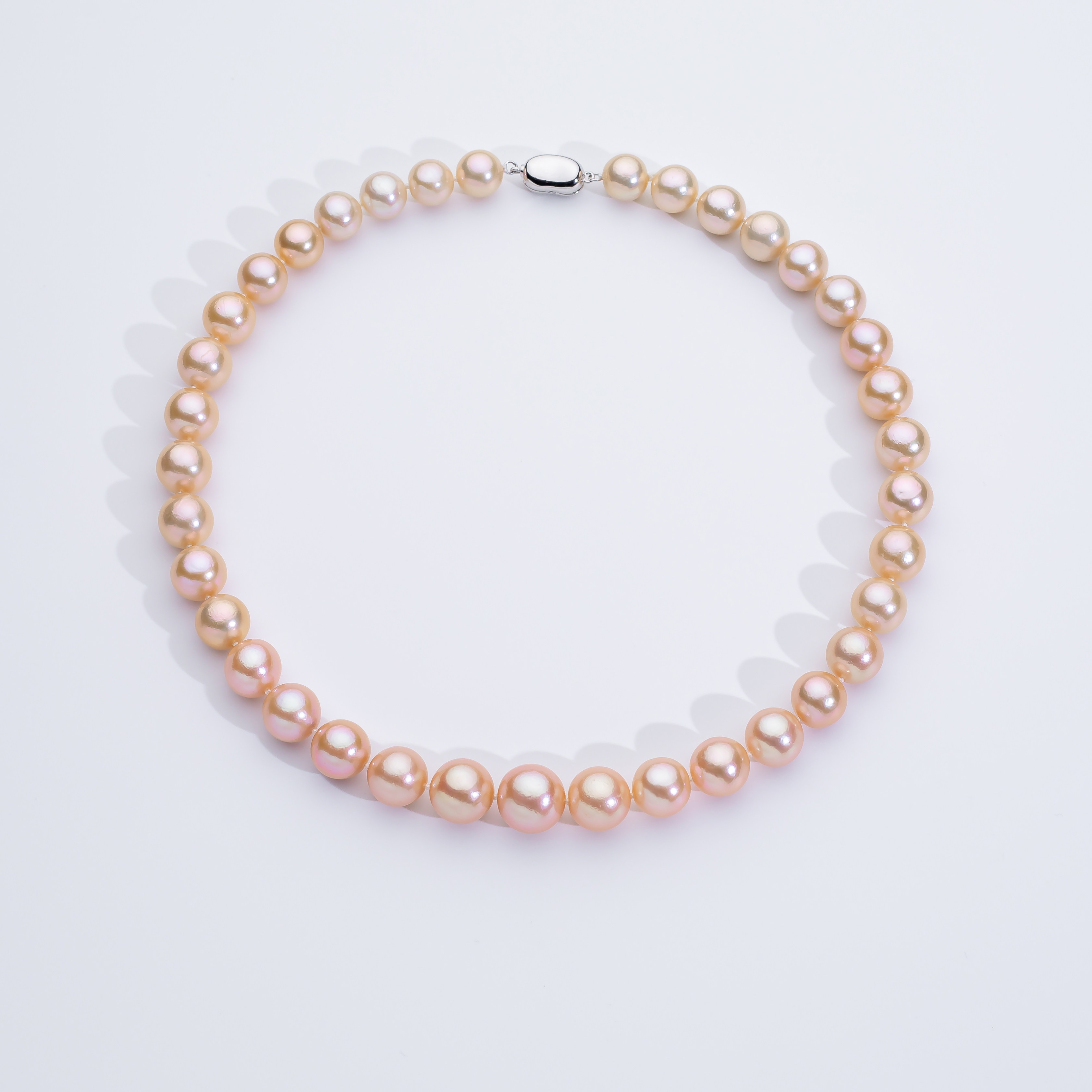 爱迪生珍珠银天然珍珠项链S925淡水珍珠项链10-13mm锁骨项链颈饰