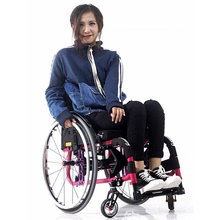 威之群量身定制运动轮椅8802轻便可折叠残疾人老年代步车手动大轮