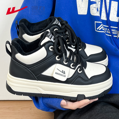 回力鞋子女2025新款爆款冬季加绒棉鞋学生厚底鞋女板鞋休闲运动鞋