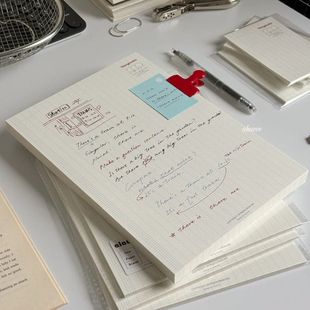 简约法文格B5拍纸本可撕高颜值学生单词记事笔记本子考研用便签纸