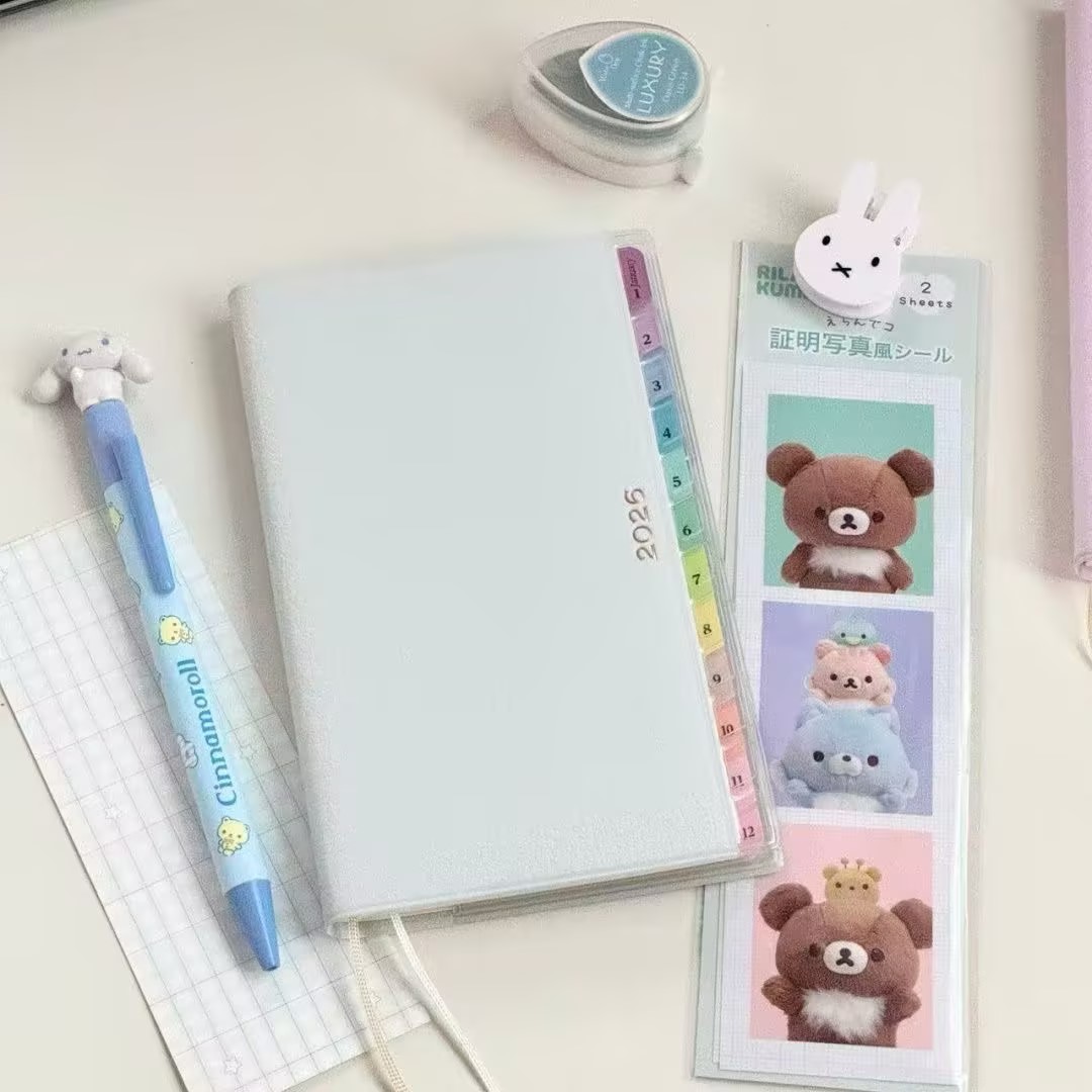 彩虹索引皮质日程手帐本