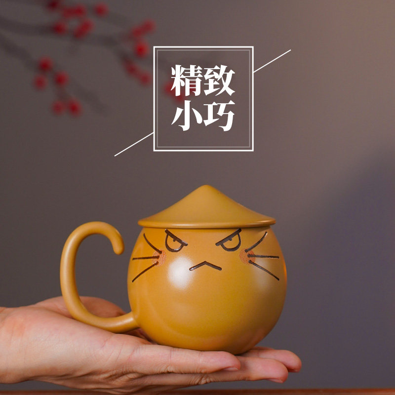 【滇匠紫陶旗舰店】云南建水紫陶茶杯纯手工泡茶马克杯家用咖啡杯
