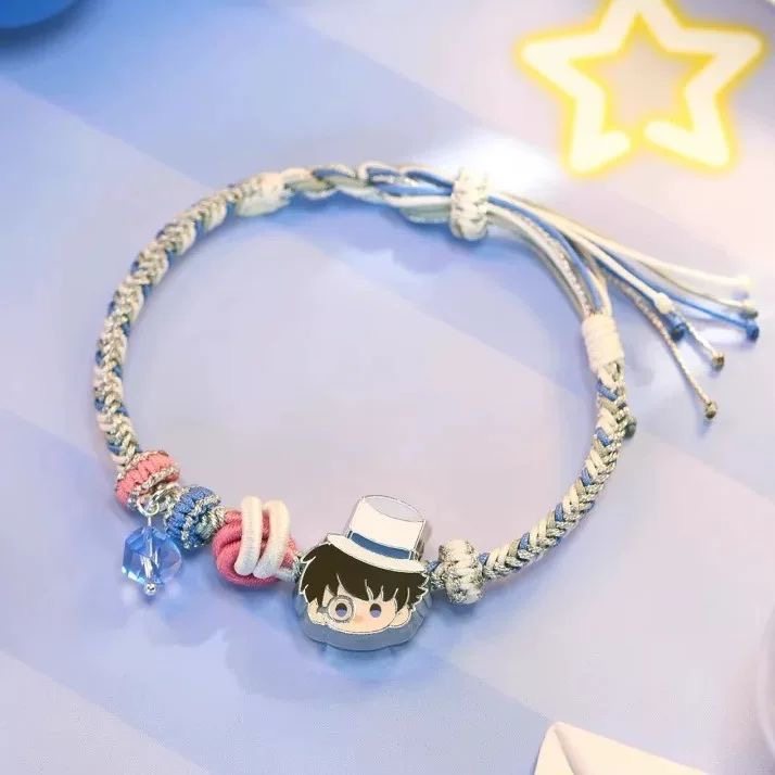 新名探柯南怪盗基德工藤新一DIY手链学生闺蜜情侣手绳送礼物女