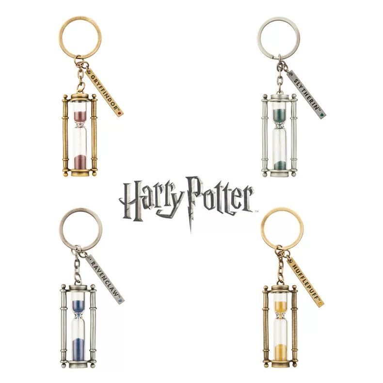 新款哈利周边格兰芬多斯莱特林沙漏造型钥匙扣钥匙链送生日礼物。