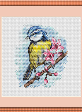 公主绣铺DMC自配套件纯棉线精准印花套件200619小鸟04