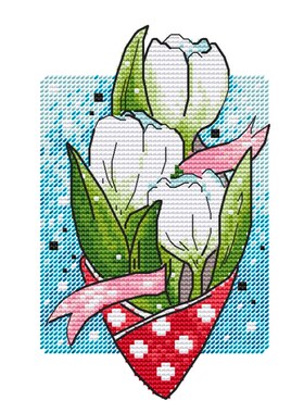 公主绣铺DMC自配套件纯棉线精准印花套件210812春天的花-郁金香