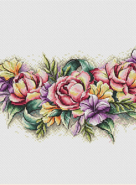 公主绣铺DMC自配套件纯棉线精准印花套件230110夏天的花