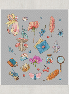 公主绣铺DMC自配套件纯棉线精准印花套件210901夏日宝藏