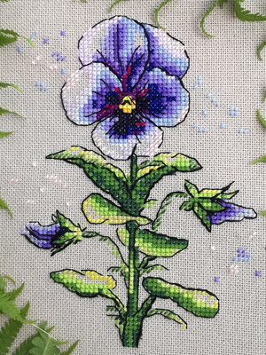 公主绣铺DMC自配套件纯棉线精准印花套件220230一枝花