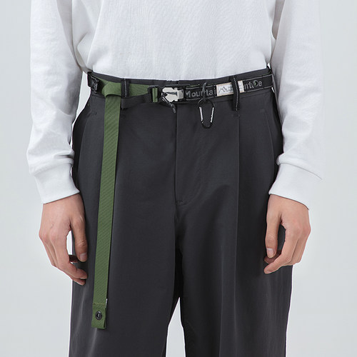 工装磁扣裤腰带双层织带