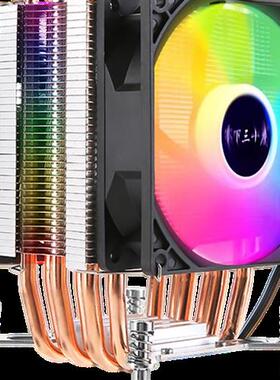 12代纯铜6热管CPU散热器1200静音风扇115X79X99螺丝固定2011i3i5