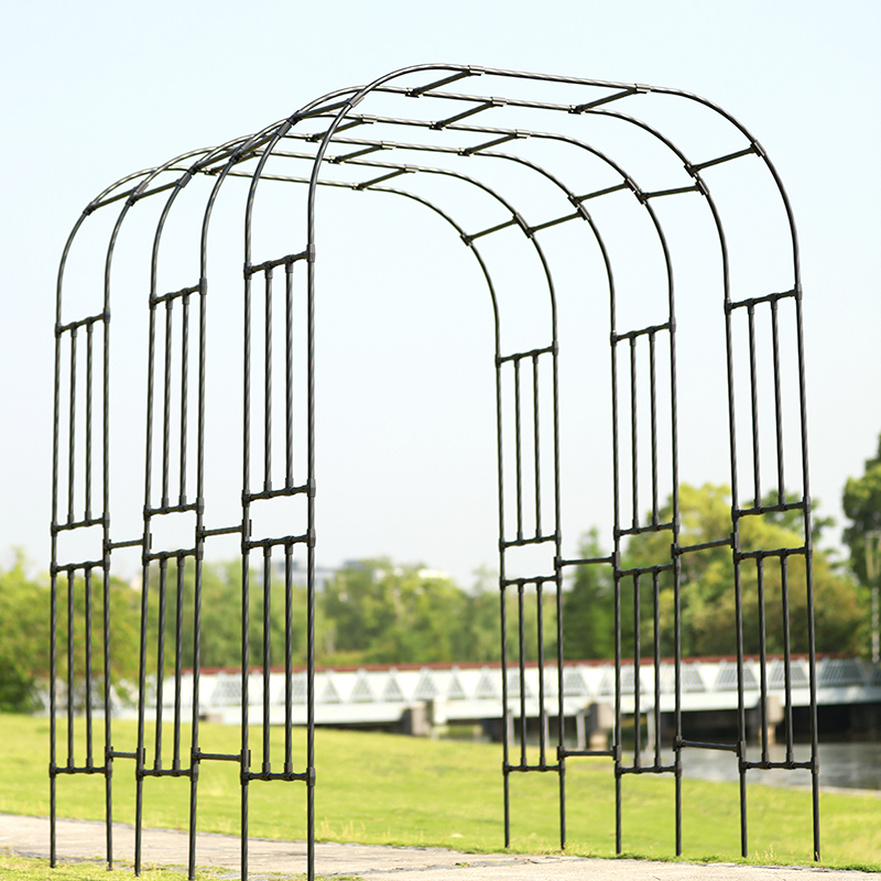 葡萄架庭院户外拱门月季植物花架