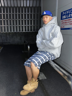 富士见 CLEAN FIT重磅美式连帽卫衣男宽松秋季硬挺帽衫加绒外套潮