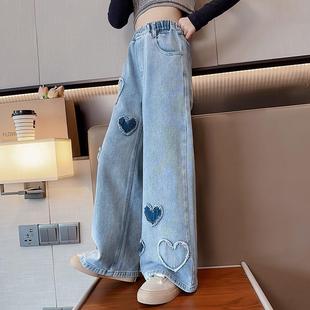 Denim Cargo Pants Toddler Girls women Kids Jeans Student for