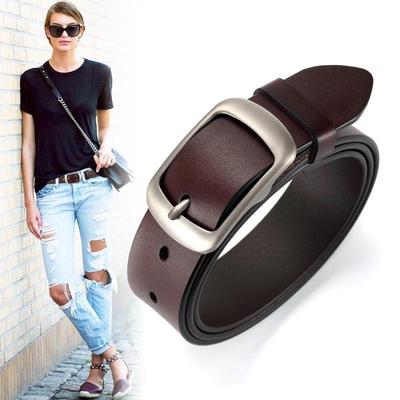 New Luxury Genuine Leather Belt For Women Jean Strap Casual