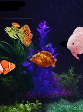 Glow In The Dark Artificial Aquarium Goldfish Ornament Fish