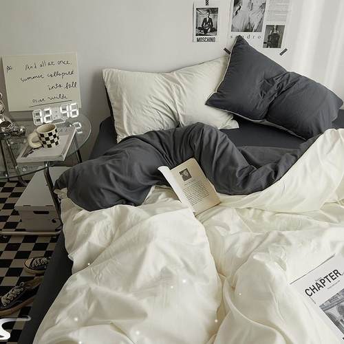 4pcs set Bedding Bed Sheets Quilt Pillow Cover Set Bedcover