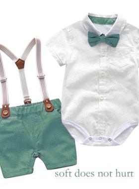 highquality Baby Boy Clothes Summer Gentleman Birthday Suits