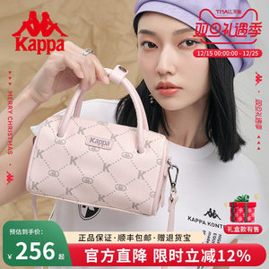Kappa卡帕 新款女式单肩斜挎包时尚百搭波士顿包包通勤老花手提包
