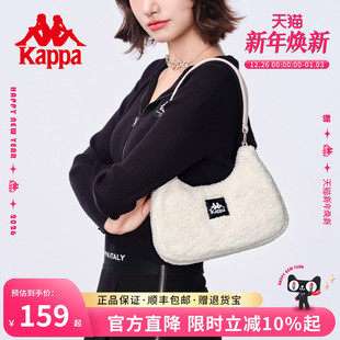 百搭ins时尚 秋冬羊羔毛绒腋下包韩版 手提单肩包女 正品 Kappa卡帕