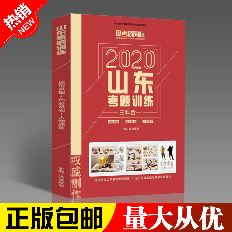 2020山东考题三科合一尚读美术联考风向标山东省统考模拟试卷解析素描