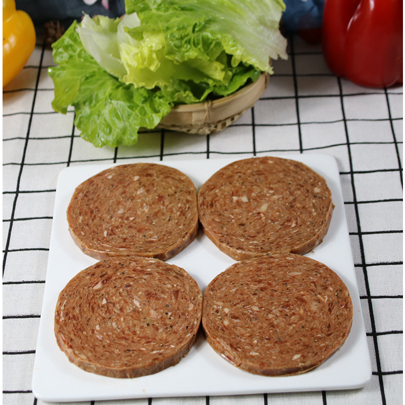 鑫福莱佳黑椒牛肉饼2100g 30片/袋 汉堡肉饼半成品早餐汉堡西餐食