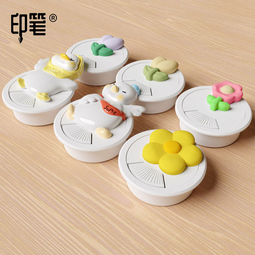 印笔电脑桌贴花线孔盖