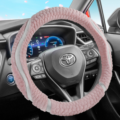 丰田亚洲龙/格瑞维亚/RAV4荣放专用汽车方向盘套毛绒棉冬季款保暖